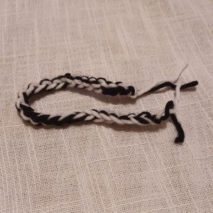 Black and white bracelets